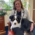 President and CEO Jaime MicKinley, here with her Miniature Australian Shepherd Noah, is helping to lead the company and its brands into a successful future with a focus on consumer connection and pet wellness.