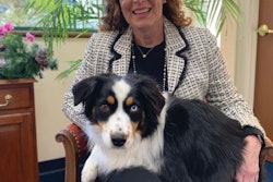 President and CEO Jaime MicKinley, here with her Miniature Australian Shepherd Noah, is helping to lead the company and its brands into a successful future with a focus on consumer connection and pet wellness.