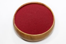 Natural colors for pet food can come from many sources, including vegetables, like the beet powder pictured here.