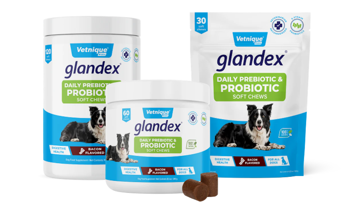 Image showcasing Vetnique Glandex Daily Prebiotic & Probiotic From: Vetnique ...