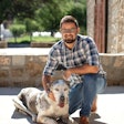 A family-owned business, South Africa-based Montego Pet Nutrition has served up excellence to the African pet markets and beyond for 25 years. Pictured: Managing Director Johan van Jaarsveld with his (now passed) Great Dane Saartjie.