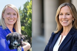 Dr. Karen Shenoy (left) will transition into the role of vice president and chief veterinarian for Europe, the Middle East, and Africa (EMEA), while Dr. Chelsie Estey (right) will succeed Shenoy as chief veterinary Officer for Hill’s US.