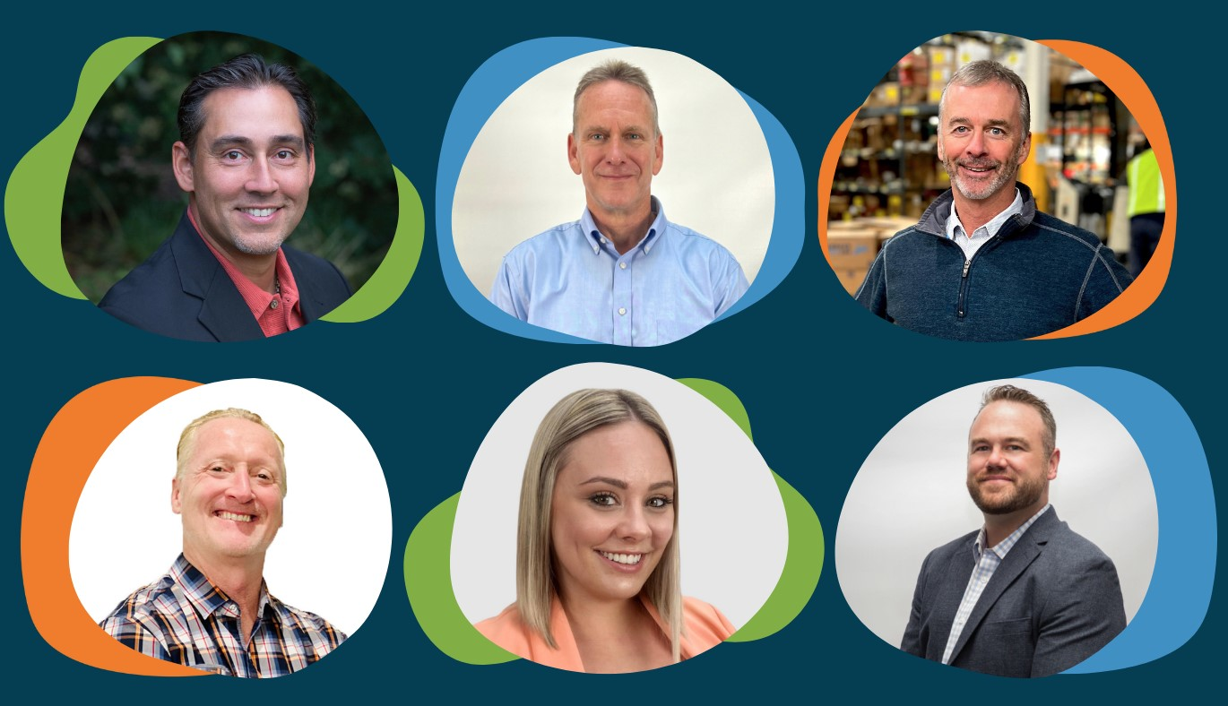 Top row (left to right): Michael Baker, Jim Martin, Paul McCarron. Bottom row (left to right): Tim Batterson, Phylicia Proulx, Brian Wyrostek.