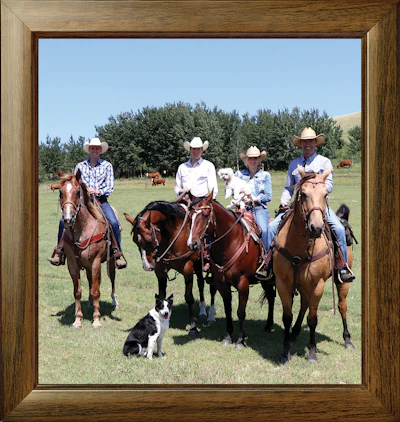 Raised Right Family On Horses