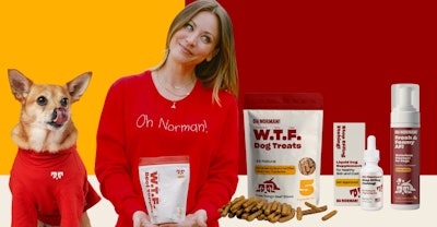 Actress Kaley Cuoco's pet wellness brand is now available at Chewy.com.