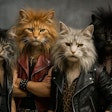 80s hair(ball) metal band, Meowtallica.