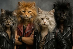 80s hair(ball) metal band, Meowtallica.