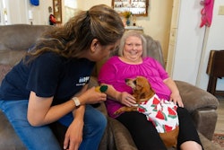 Sharon and her 7-year-old dachshund, Kali Mae, are able to thrive with the support of Meals on Wheels Waco.