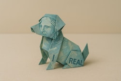 Origami Dog Made From A Brazilian Real