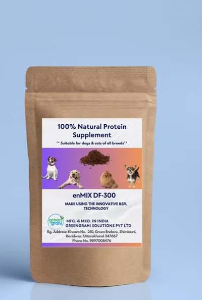 GreenGrahi’s products include protein supplements for cats, dogs and fish.