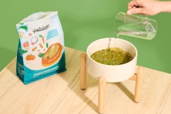 Petaluma's new plant-based dehydrated dog food offers a shelf-stable, just-add-water option for fresh, balanced nutrition.