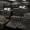 1950's Photo Of Cats In The Computerized Control Room Of A Pet Food Factory The Room Is Filled With Antiquated Computers The Cats Sleep Atop The Computers