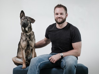 Co-founder Chris Lee’s rescue Belgian Malinois mix, Nacho, is the company logo and where the inspiration for the company first began.