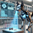 Dall·e 2025 01 07 12 00 13 A Futuristic Robotic Dog Equipped With Advanced Sensors, Sniffing At A Sample Of Pet Food In A High Tech Laboratory The Robotic Dog Has Sleek Metalli