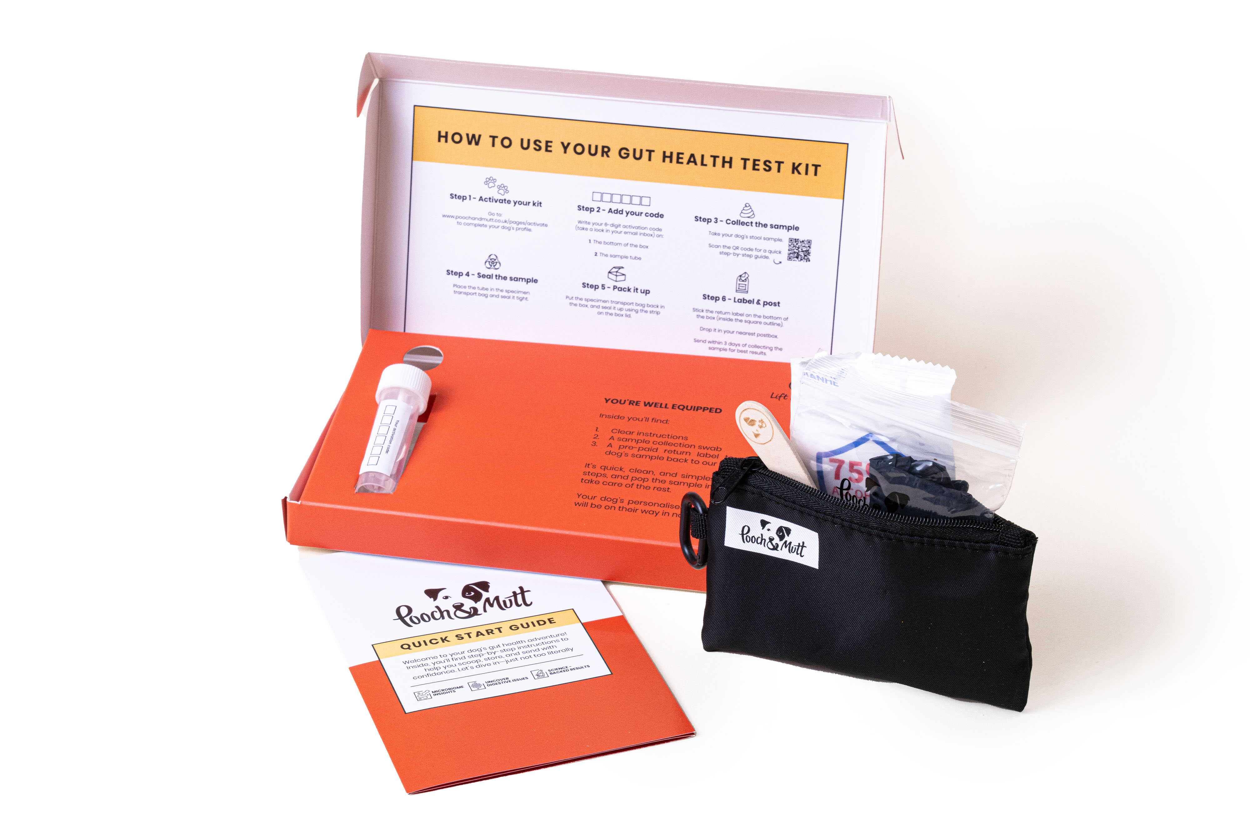 Pooch And Muttt Gut Health Test Kit Open