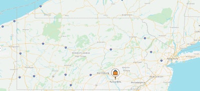 The Purina Mills plant is located in the 3000 block of Hempland Road in Lancaster County, Pennsylvania.