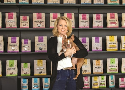 According to CEO Heather Govea (pictured here with Boston Terrier Zoe), Vital Essentials is creating new ways to make the raw feeding experience more accessible, affordable and convenient for everyone who wants to give their pets the benefits of raw protein.