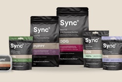 The newly launched Sync product line features nutrition for various dog life stages.