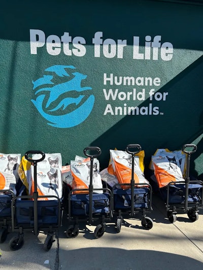 As part of Nulo’s Paws for a Cause initiative, the company pledged to donate one meal to Humane World for Animals for every bag of Nulo dry food purchased from April through June.