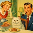 Campy 1950s Illustration Of A Suburban Dining Room