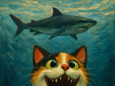 Cats Eats Shark
