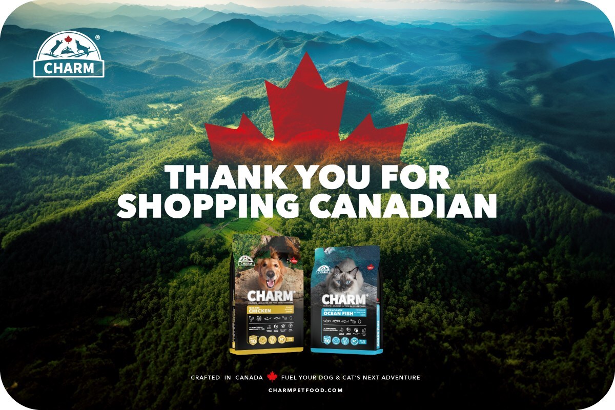 CHARM said its the newest super high quality nutrition pet food brand made in Canada and exported globally.