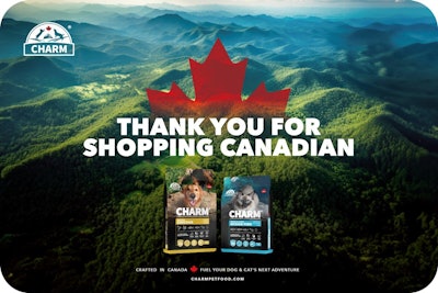 CHARM said its the newest super high quality nutrition pet food brand made in Canada and exported globally.