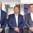 Derek Morin (GM, LEIBINGER Americas), Alvaro Ide (GM LATAM), and Jan van het Reve (COO of LEIBINGER) at LEIBINGER’s headquarters and manufacturing facility in Tuttlingen, Germany.