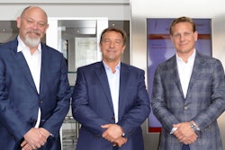 Derek Morin (GM, LEIBINGER Americas), Alvaro Ide (GM LATAM), and Jan van het Reve (COO of LEIBINGER) at LEIBINGER’s headquarters and manufacturing facility in Tuttlingen, Germany.