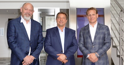 Derek Morin (GM, LEIBINGER Americas), Alvaro Ide (GM LATAM), and Jan van het Reve (COO of LEIBINGER) at LEIBINGER’s headquarters and manufacturing facility in Tuttlingen, Germany.