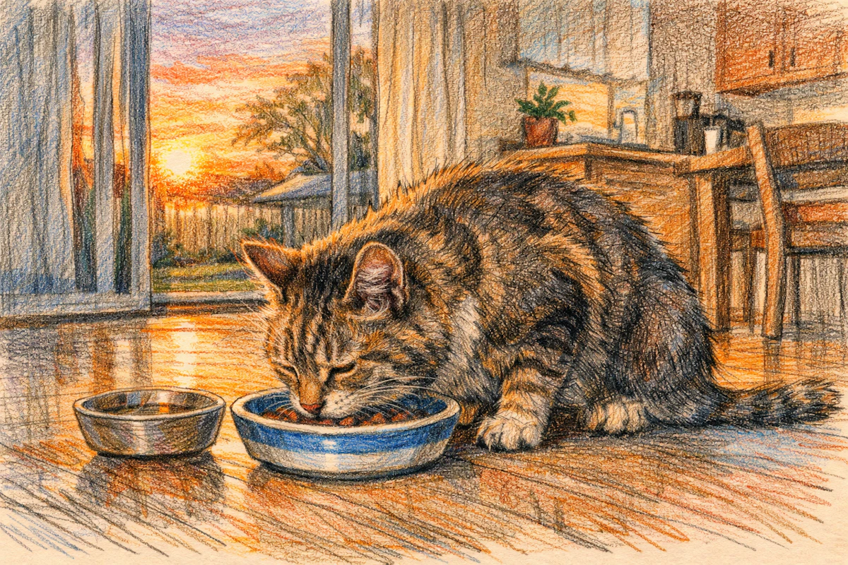 Older cats feeding patterns may differ from guidelines Older cats feeding patterns may differ from guidelines