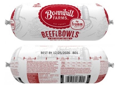 Fromm Family Foods Recall December 2025