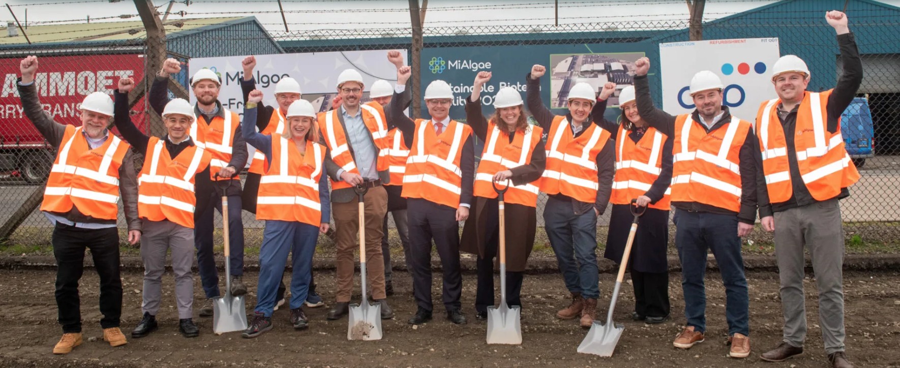 MiAlgae has broken ground on a new scale-up facility in Grangemouth, Scotland.