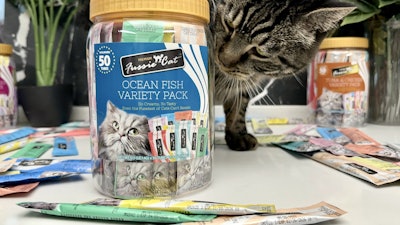 In 2025, Pets Global launched Zignature Select Cuts with Super Grains Kangaroo Formula and Fussie Cat Premium 50-count Puree Variety Packs.