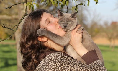 Woman With Cat Pixabay