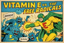 A Superhero Named Vitamin E Battling Called The Free Radicals