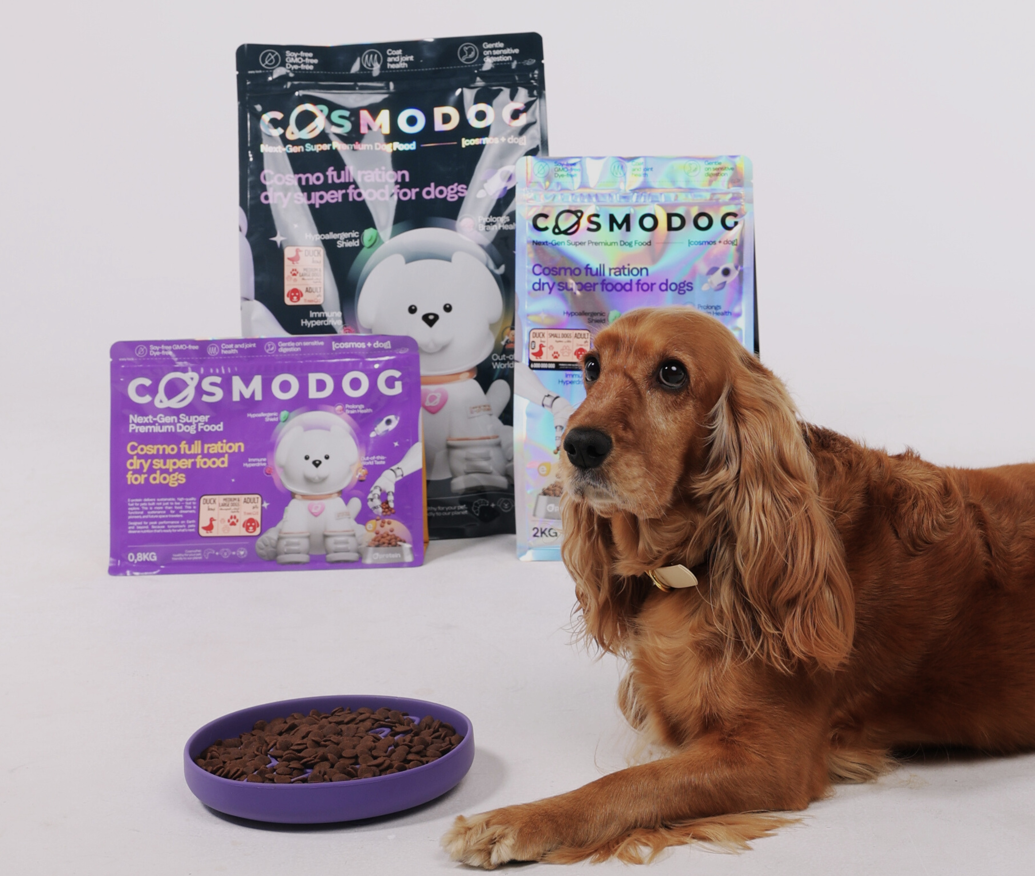 Cosmopet specializes in hypoallergenic formulas enriched with insect protein.