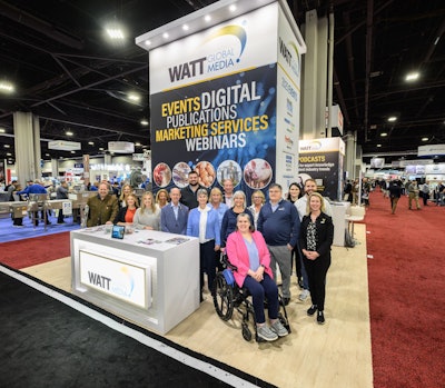 The WATT Global Media team shown at the 2025 edition of IPPE.