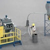 Flexicon PNEUMATI-CON® dilute phase vacuum conveying system designed for unloading containers and bags.