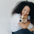 Woman With Dog Vk Studio Bigstock com