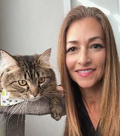 Elsa Zimmerer and her cat, Benny.