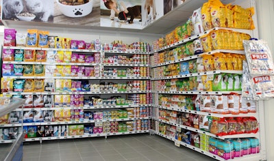 Italian Pet Shop With Dog Food Packages Cordeschi Bigstock