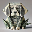 Dall·e 2024 07 16 13 51 49 An Origami Of A Dollar Bill Folded To Resemble A Beagle The Folds Should Be Intricate And Detailed, Capturing The Distinctive Features Of A Beagle Su