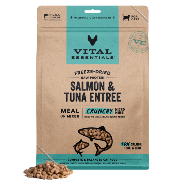 The new Crunchy Micro Nibs for Cats feature smaller, freeze-dried bites in novel protein blends