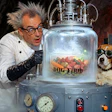 A Mad Scientist And His Pet Beagle Freeze A Container Of Fresh Dog Food In An Elaborate Cryogenic Machine
