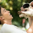 Man With Dog Dragon Images Bigstock com