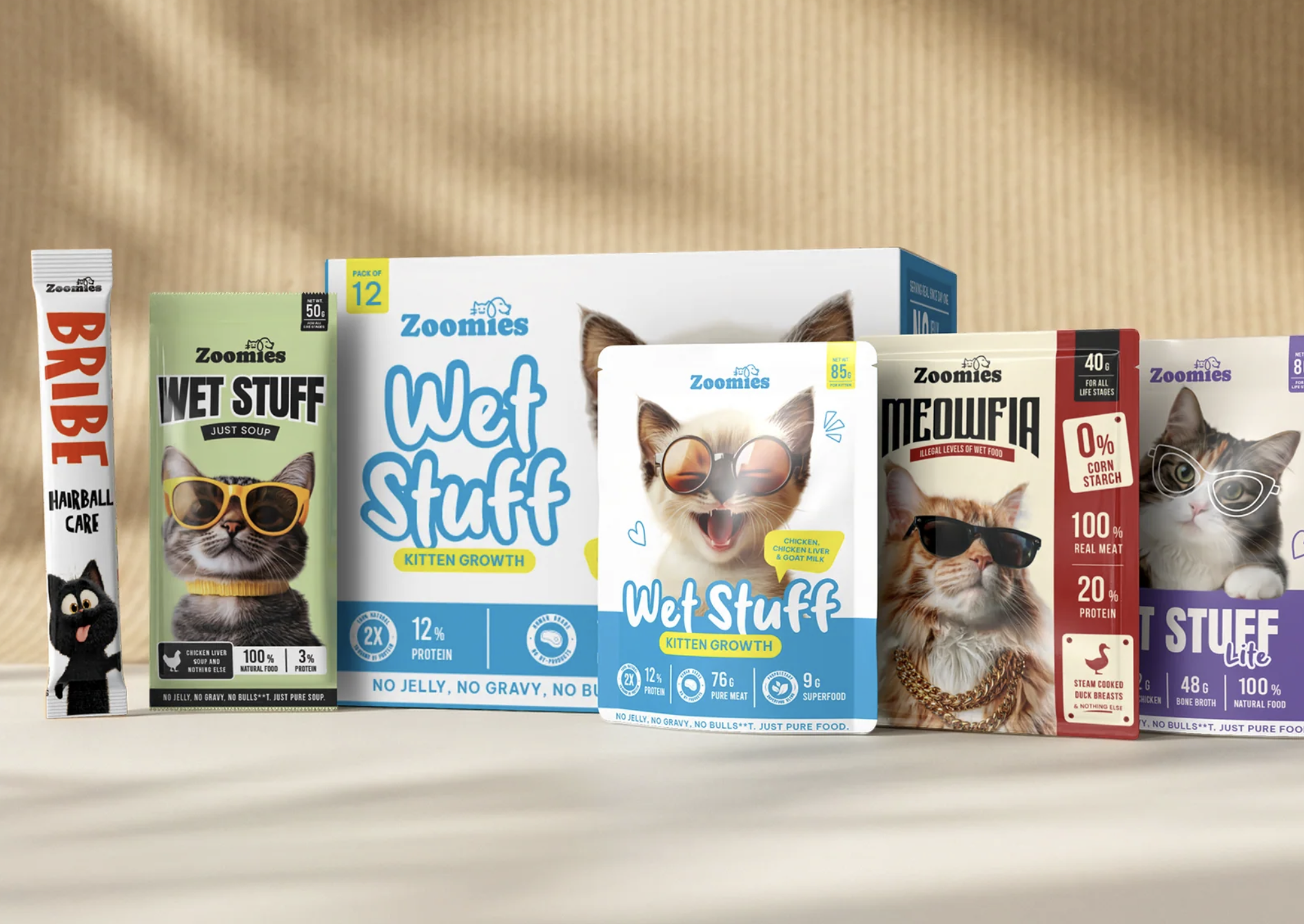 Zoomies is offering a 'cat-first portfolio' complemented by pet food products for dogs.