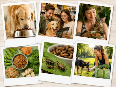 Collage Of Polaroid Photos Alternative Proteins Insect Vegan