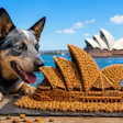 Model Of The Sydney Opera House Made Of Dog Kibble