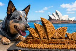Model Of The Sydney Opera House Made Of Dog Kibble